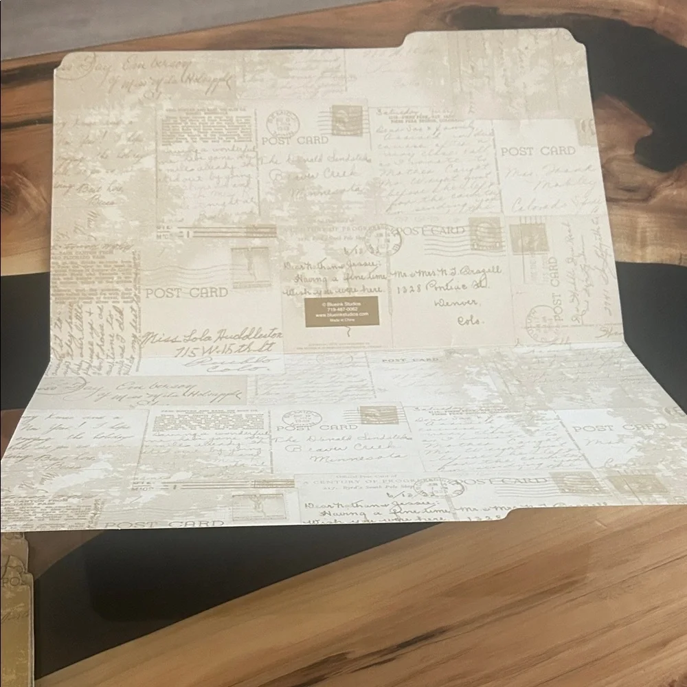 Vintage Fruit Design File Folders